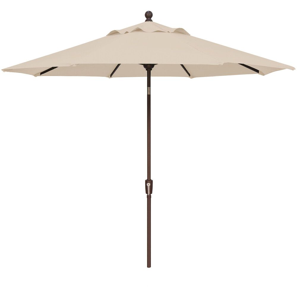 Garden Party 9 Push Button Tilt Umbrella with Stand, , large