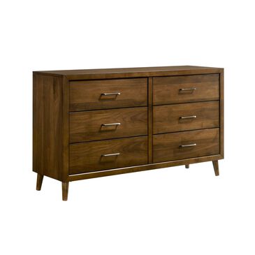 Mayberry Hill Malibu 6-Drawer Dresser in Walnut, , large