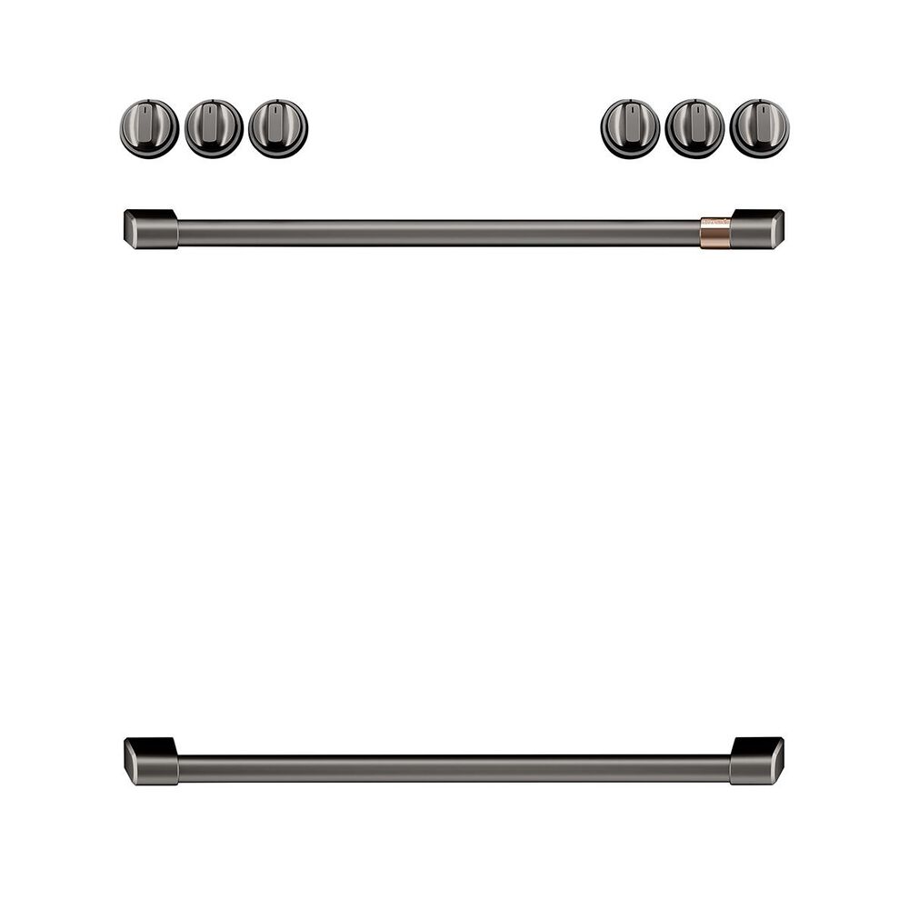 Cafe Front Control Electric Knobs and Handles in Brushed Black, , large