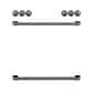 Cafe Front Control Electric Knobs and Handles in Brushed Black, , large