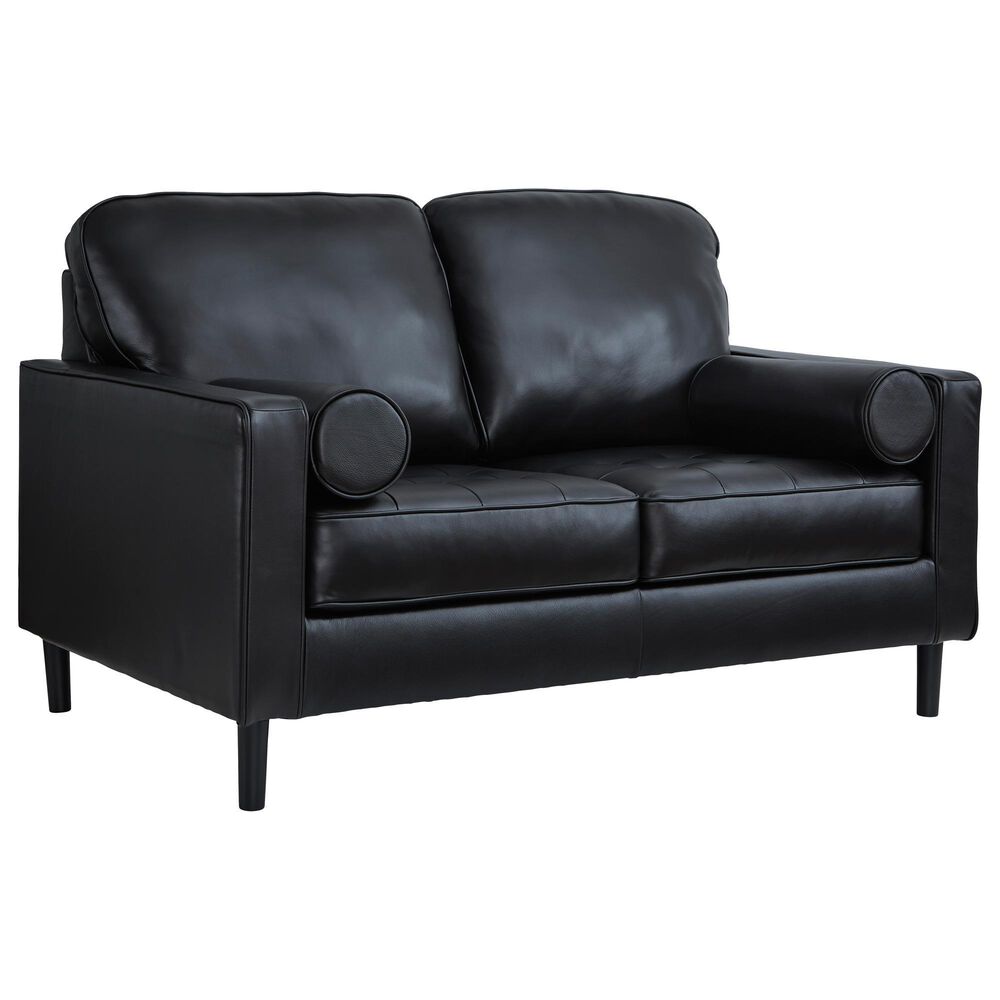 Ashley Bryceview Stationary Sofa and Loveseat Set in Onyx, , large