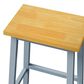 HOMLUX 25.6" Counter Stool in Light Brown and Grey Blue (Set of 2), , large