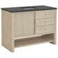 James Martin Vanities Marigot Single 48" Single Vanity in Sun-washed Oak with 3 cm Charcoal Soapstone Quartz Top, , large