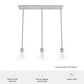 Hunter Van Nuys 3-Light Linear Cluster in Brushed Nickel, , large