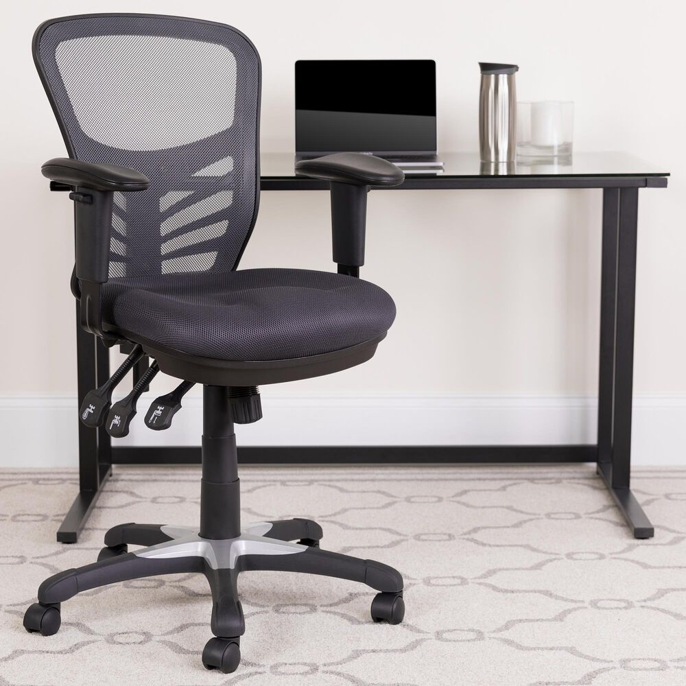 Flash Furniture Executive Swivel Chair in Gray, , large