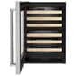 KitchenAid 24" Undercounter Wine Cellar with Left Hinge, Wood-Front Racks in Stainless Steel, , large