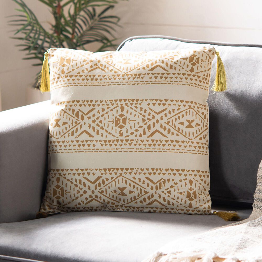 Safavieh Valen 16" Pillow in Brown, , large