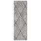Safavieh Micro-Loop MLP151H 2"6" x 9" Charcoal and Ivory Runner, , large