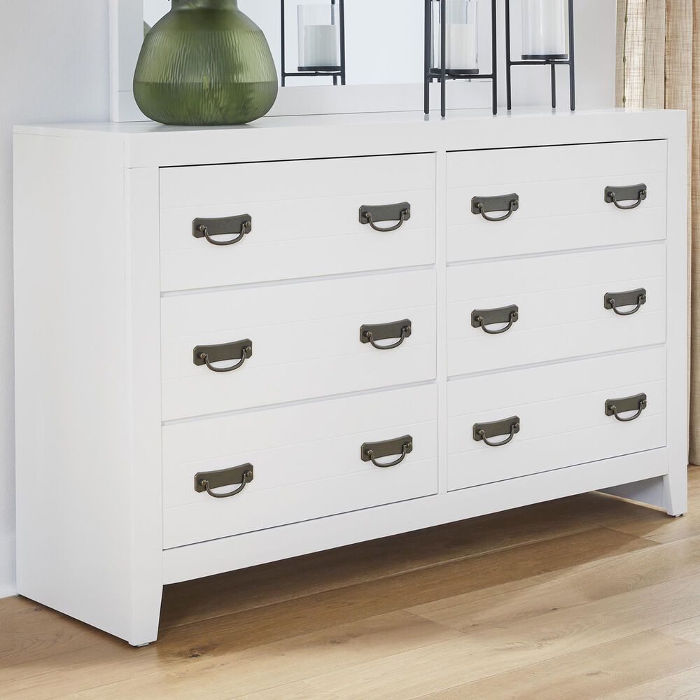 Ashley Binterglen 6-Drawer Dresser in White, , large