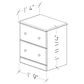 Lemoore Essential 2-Drawer Night Stand in Rockport White, , large