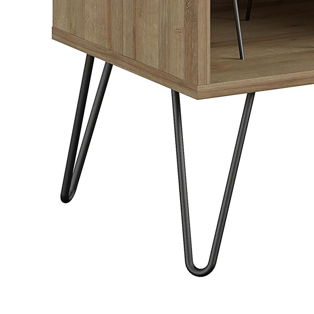 DHP Concord 40&quot; Turntable Stand in Reclaimed Oak, , large