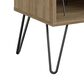 DHP Concord 40" Turntable Stand in Reclaimed Oak, , large