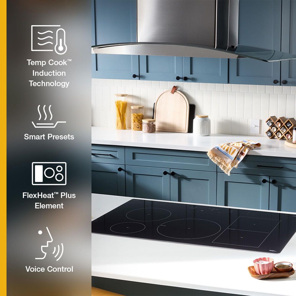 Whirlpool 36" Induction Cooktop Temp Cook Technology in Black, , large