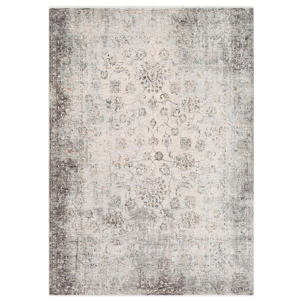 Surya Presidential PDT-2310 2" x 3"3" Charcoal, Ivory and Blue Area Rug, , large