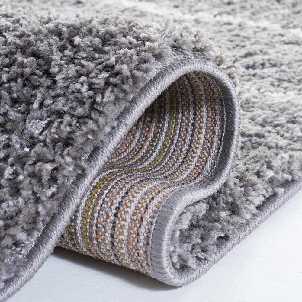 Safavieh Venus Shag VNS604J 2&#39;2&quot; x 8&#39; Grey and Ivory Runner, , large