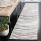 Safavieh Cyrus Shag CYR130A 2"2" x 9" Ivory and Grey Runner, , large