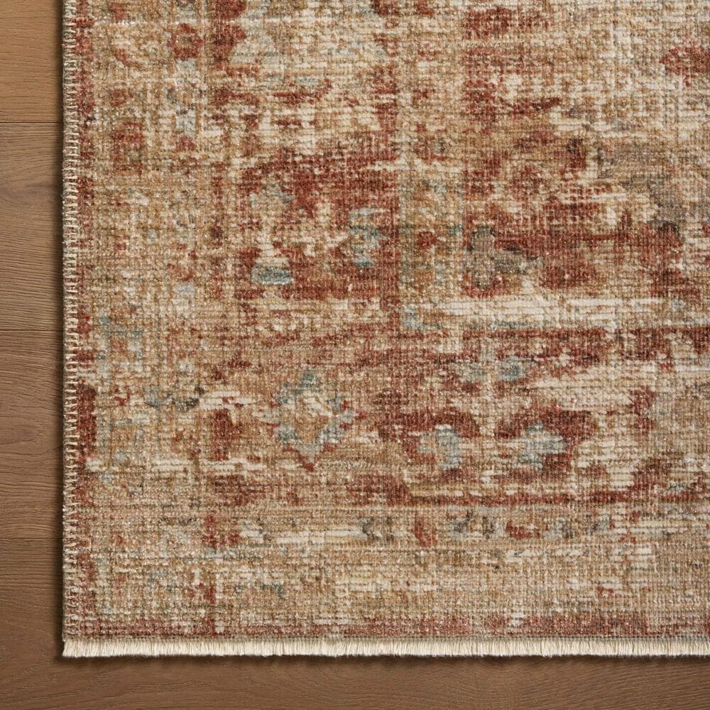 Loloi Heritage 4&#39; x 6&#39; Brick and Multicolor Area Rug, , large
