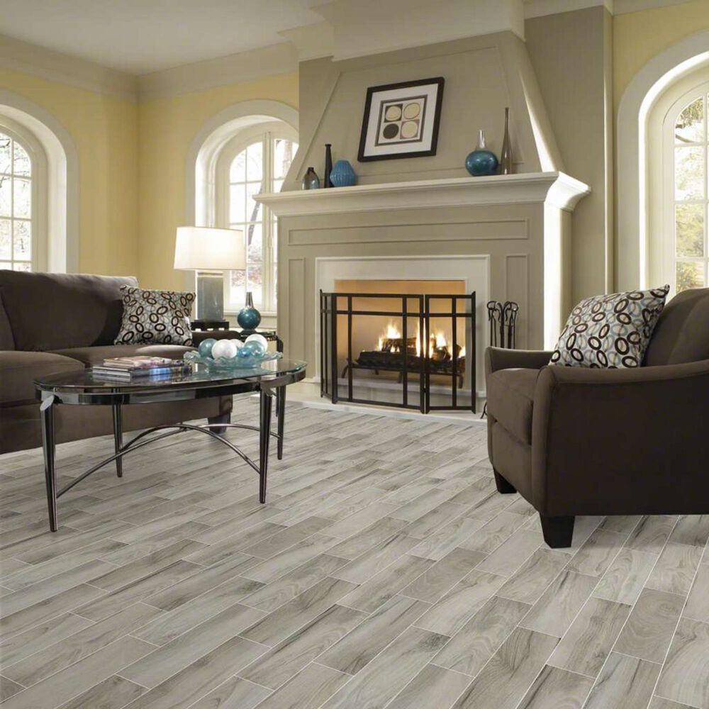 Shaw Voyage Grey 6" x 24" Porcelain Tile, , large