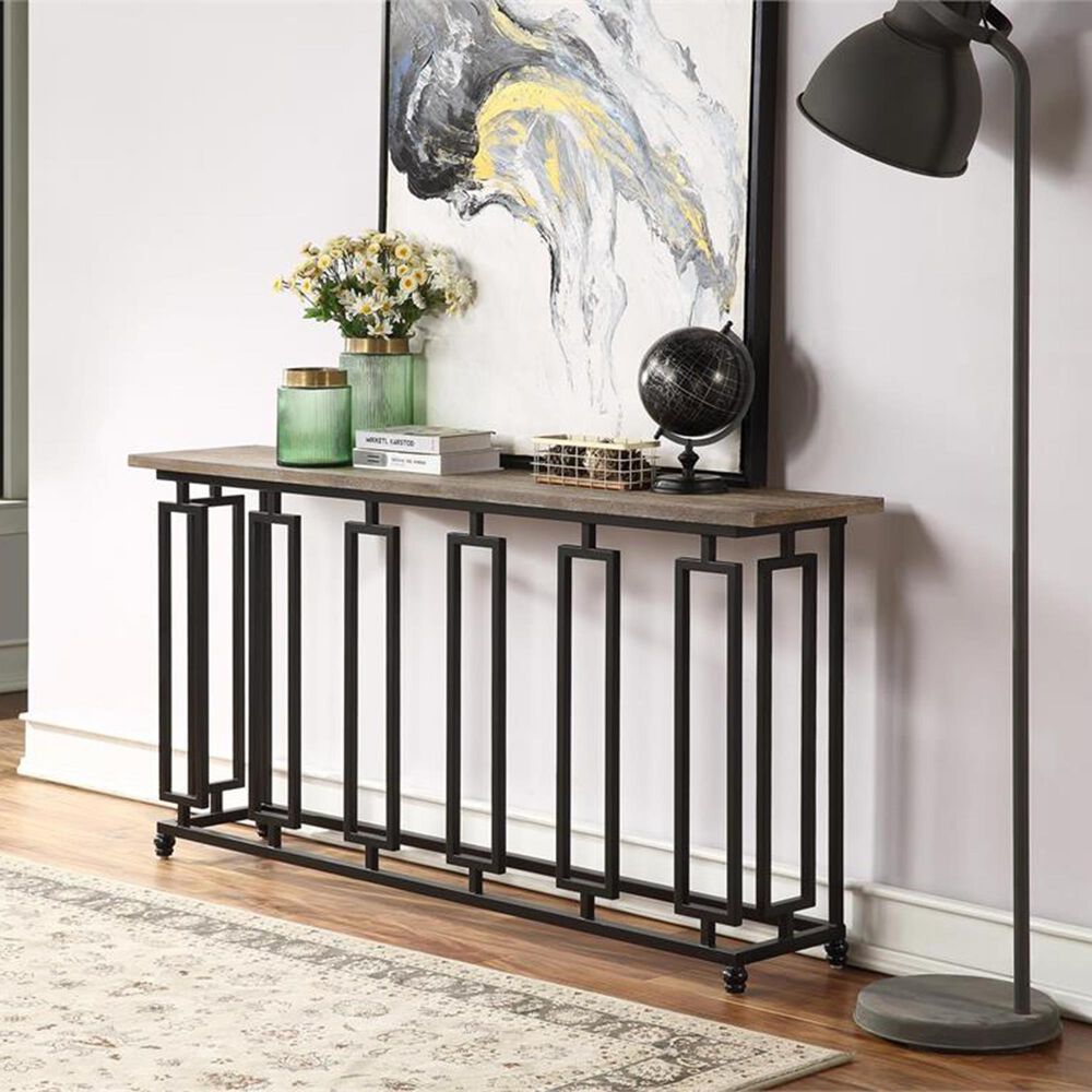 Shell Island Furniture Console Table in Sherwood Aged Brown, , large