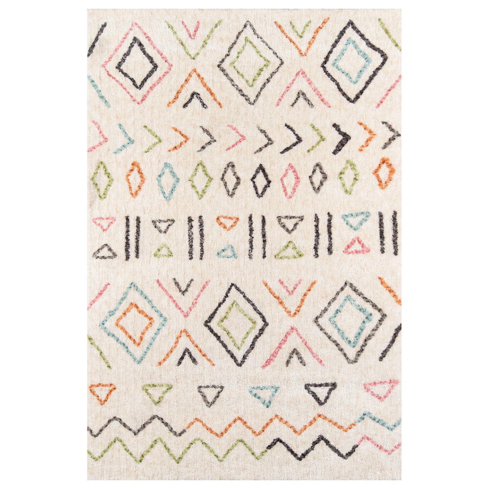 Momeni Bungalow 3"6" x 5"6" Ivory Area Rug, , large