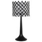 Classy Art Wholesalers Crystal Lattice Radiance Table Lamp in Matte Black, , large