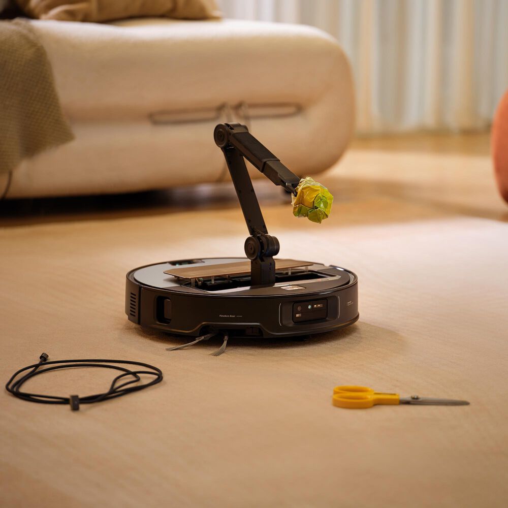 Roborock Saros Z70 Robot Vacuum and Mop with OmniGrip Mechanical Arm in Silver, , large