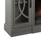 Fabio Flames 62" TV Stand with Electric Fireplace in Gray, , large