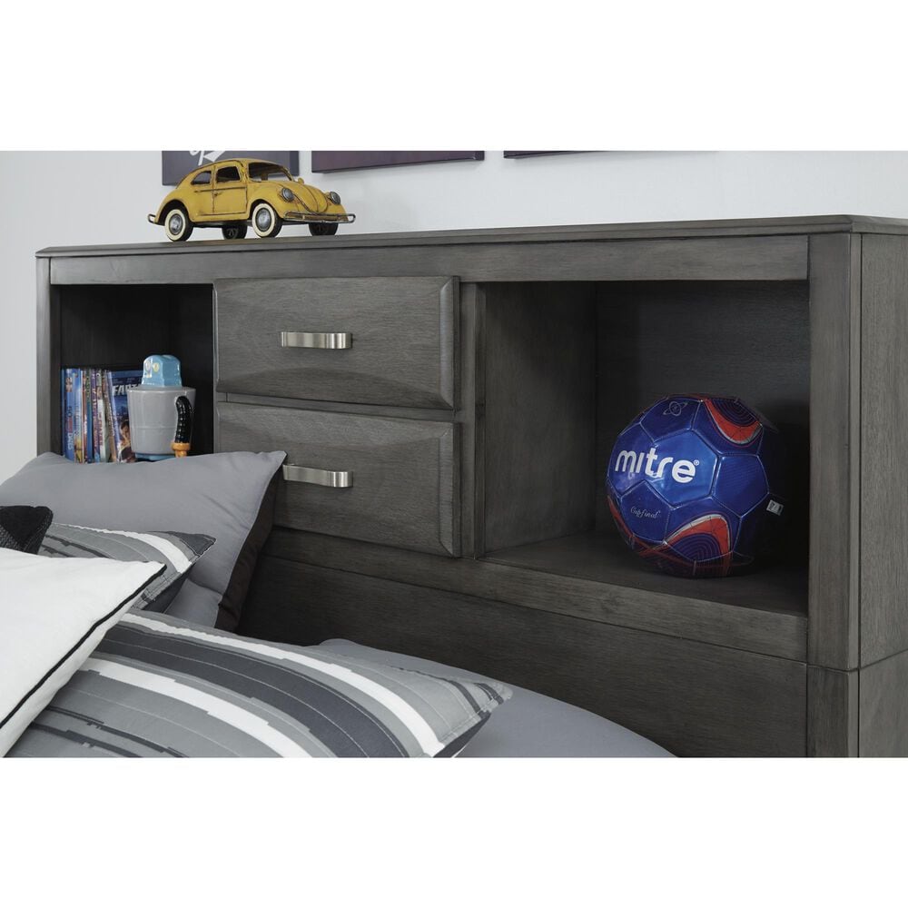Ashley Caitbrook 2-Piece Full Storage Bed Set in Gray, , large
