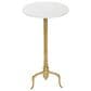 Maple and Jade 27" Accent End Table in Gold and White, , large