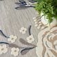 Nourison Aloha ALH32 6" x 9" Blue and Grey Indoor/Outdoor Area Rug, , large
