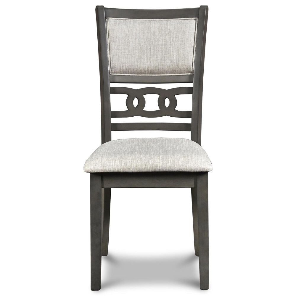 New Heritage Design Gia 3-Piece Round Dining Set in Gray, , large