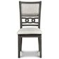 New Heritage Design Gia 3-Piece Round Dining Set in Gray, , large