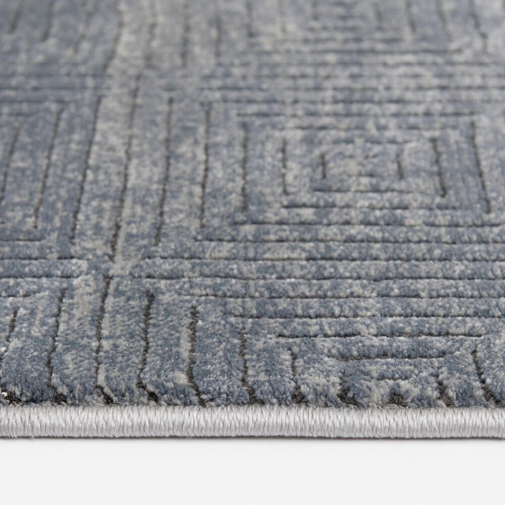 Central Oriental Clearwater Barris 7&#39;10&quot; x 9&#39;10&quot; Gunmetal and Shade Area Rug, , large