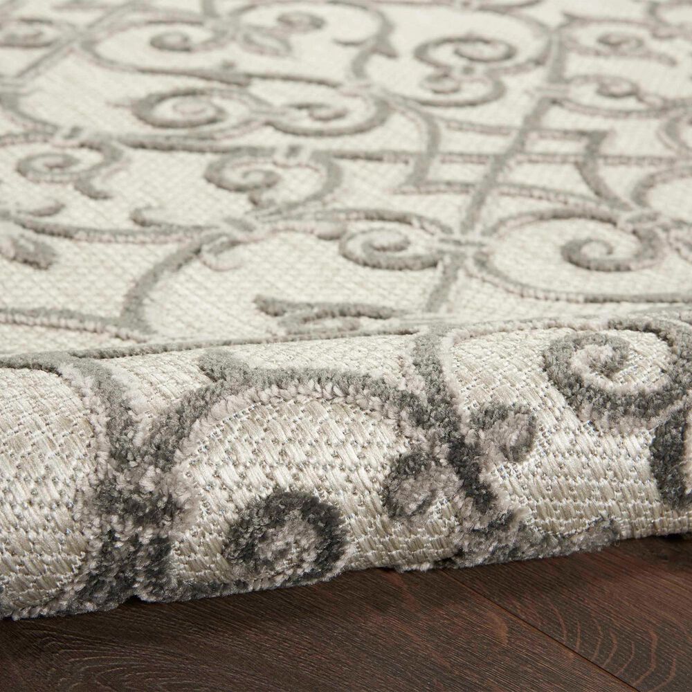 Nourison Aloha 7&#39;10&quot; x 10&#39;6&quot; Grey and Charcoal Indoor/Outdoor Area Rug, , large