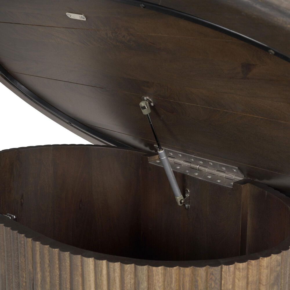 Mercana Terra Oval Coffee Table in Dark Brown, , large