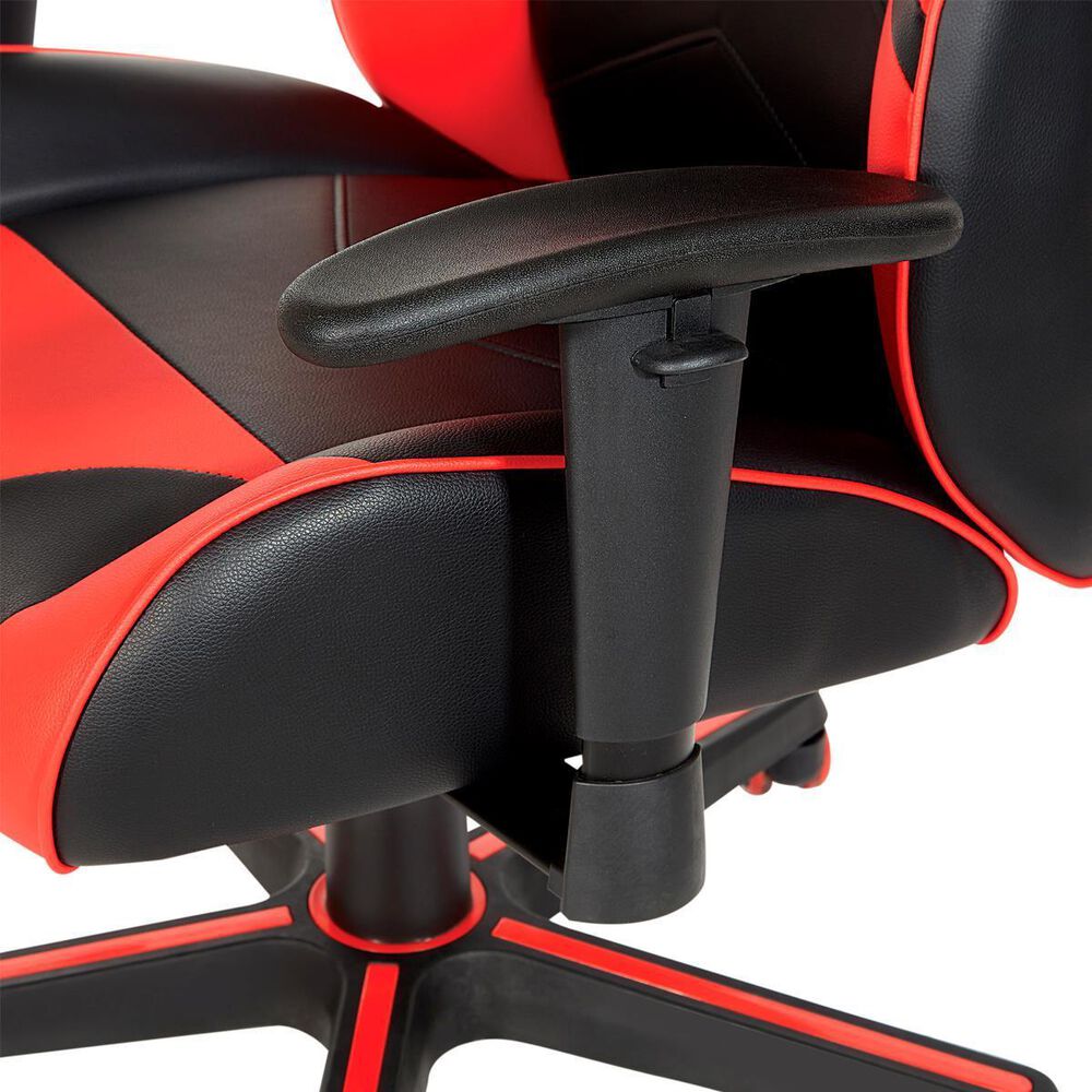 OSP Home Vapor Gaming Chair in Black and Red, , large