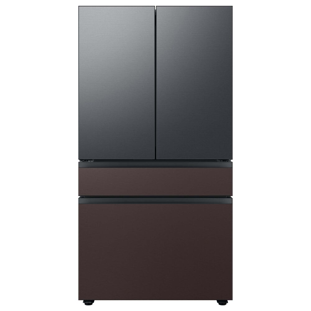 Samsung Bespoke Bespoke 4-Door French Door Refrigerator Top Panel in Matte Black Steel, , large
