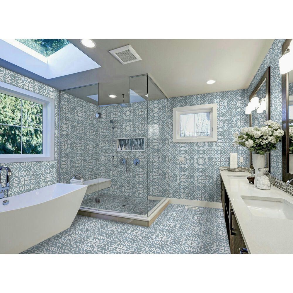 Emser Nostalgia Novel 18&quot; x 18&quot; Ceramic Tile, , large