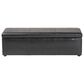 Baxton Studio Dennehy Storage Ottoman in Black, , large