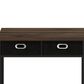 HOMLUX 32" Computer Desk with Two Drawers in Columbia Walnut and Black, , large