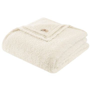 Hampton Park Burlington Twin Blanket in Ivory, , large