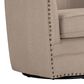 Baxton Studio Porter Swivel Chair in Beige, , large
