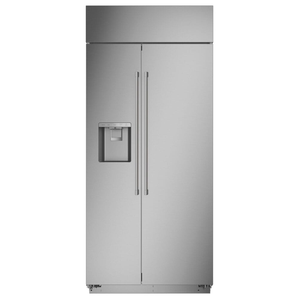 Monogram 36" Smart Built-In Side by Side Refrigerator with Dispenser in Stainless Steel, , large