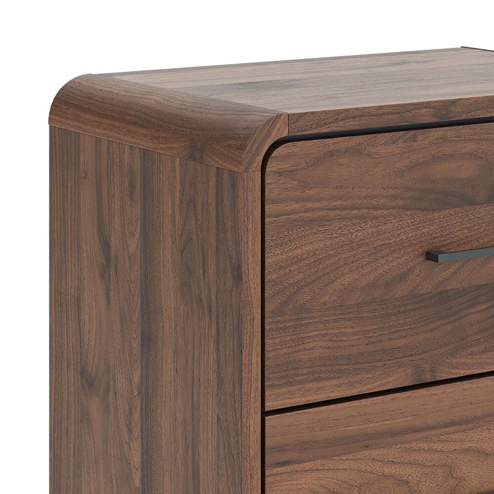 Ashley Fortlorn 2-Drawer Nightstand in Walnut Brown, , large