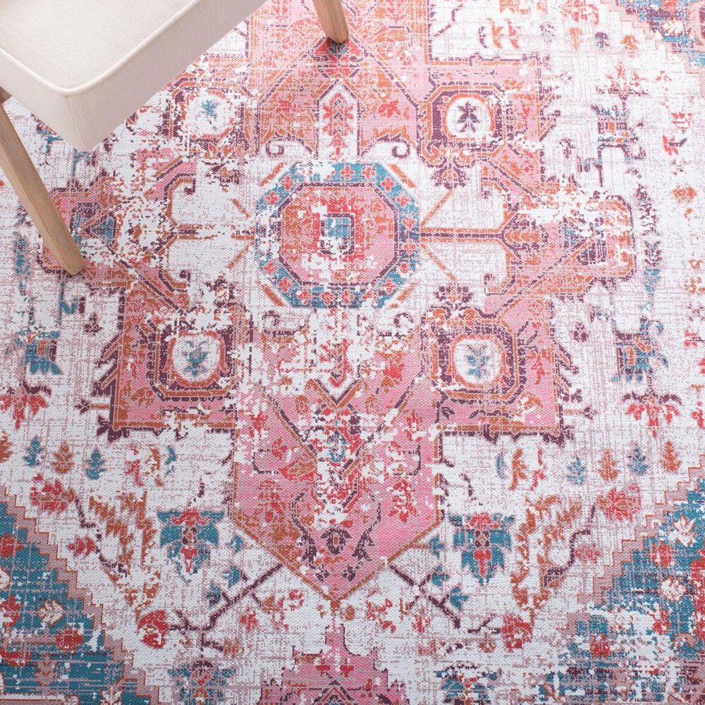 Safavieh Serapi  5&#39;3&quot; x 8&#39; Rust and Blue Area Rug, , large
