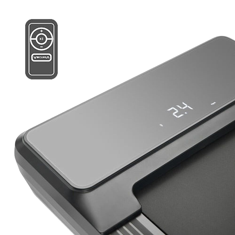 Sunny Health &amp; Fitness Pacer Smart Compact Auto Incline Treadpad Folding Treadmill in Black, , large