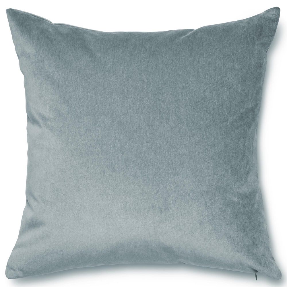 Ann Gish Fresco Velvet 20" x 20" Square Throw Pillow in Naples Blue, , large