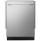 LG 24" Built-In Bar Handle Dishwasher with TrueSteam in PrintProof Stainless Steel, , large