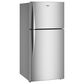 Whirlpool 19 Cu. Ft. Top Freezer Refrigerator with Garage Ready in Fingerprint-Resistant Stainless Steel, , large