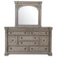 Nicolette Home Kingsbury 8-Drawer Dresser and Mirror in Gray, , large